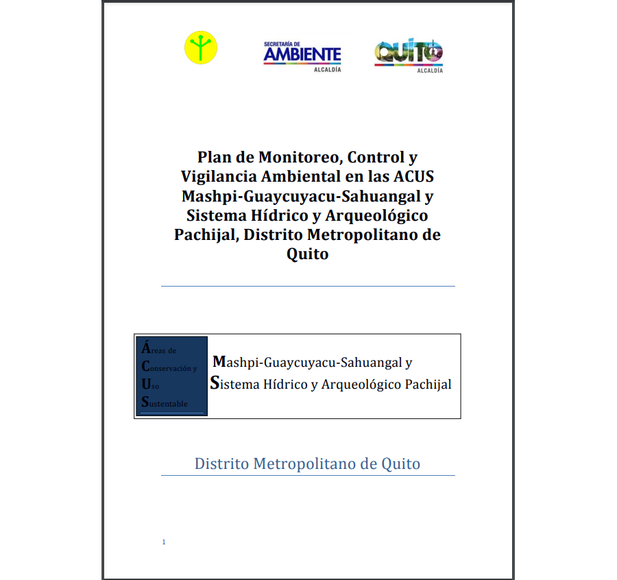 Mashpi-Guaycuyacu-Sahuangal ySistema Hídrico y Arqueológico Pachijal