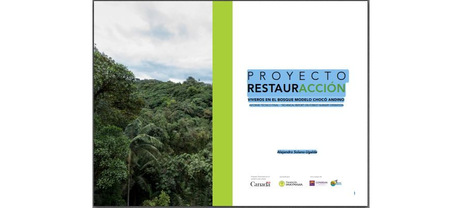 Viveros en el Bosque Modelo Chocó Andino – Informe Técnico Final